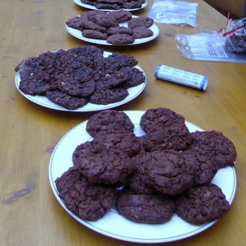 Et voici le résultat final : des cookies que nous allons vendre au marché à Lausanne samedi 31 août.